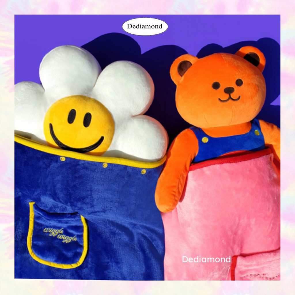 หมอนผ้าห่ม วิกเกิ้ล หมอนลายหมี หมอนดอกไม้ Crushion blankets