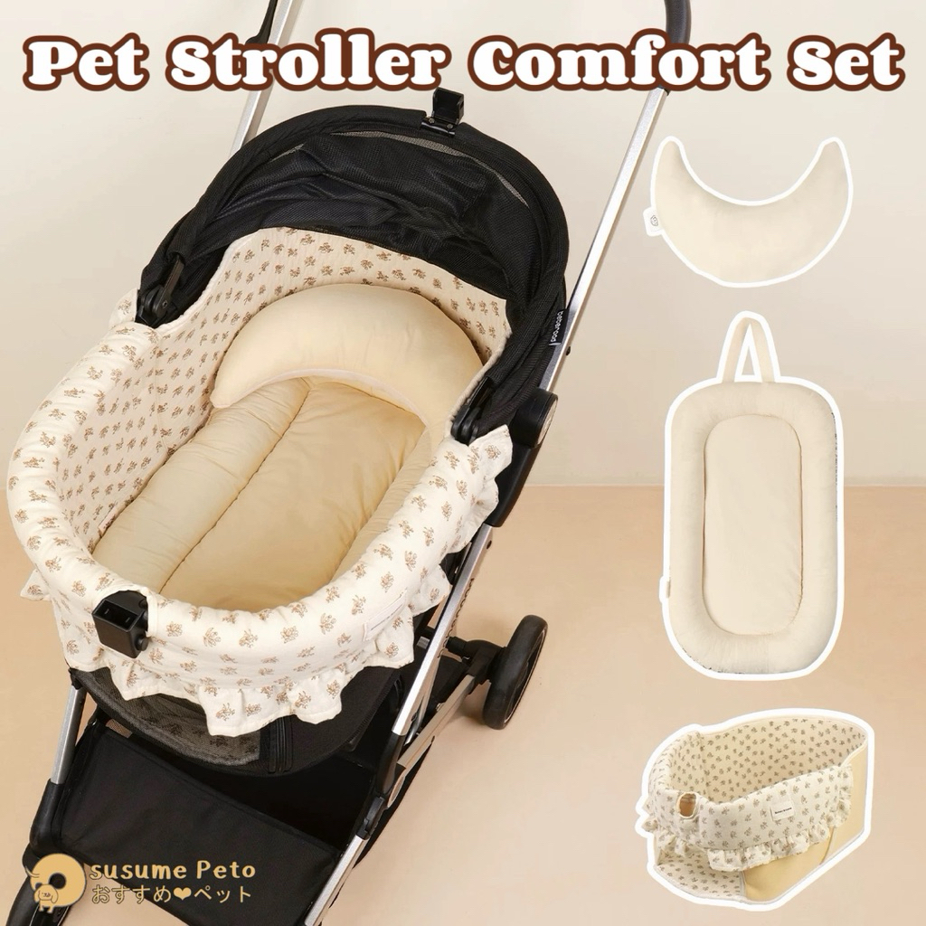Pet Stroller Basket Cover 🐶 เซ็ตเบาะรองรถเข็น แบบโครงผ้าครอบคลุมด้านในตะกร้า สำหรับรถเข็นสัตว์เลี้ยง