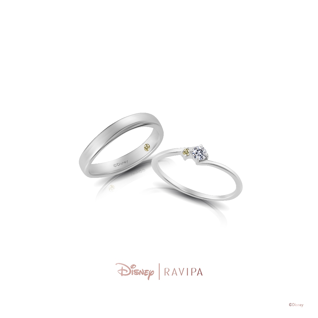 RAVIPA | Disney Princess Belle & Prince Adam Couple Ring - แหวน