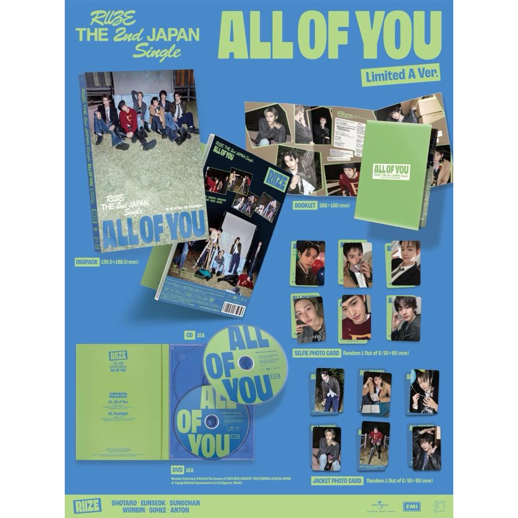 RIIZE – The 2nd Japan Single [All of You]