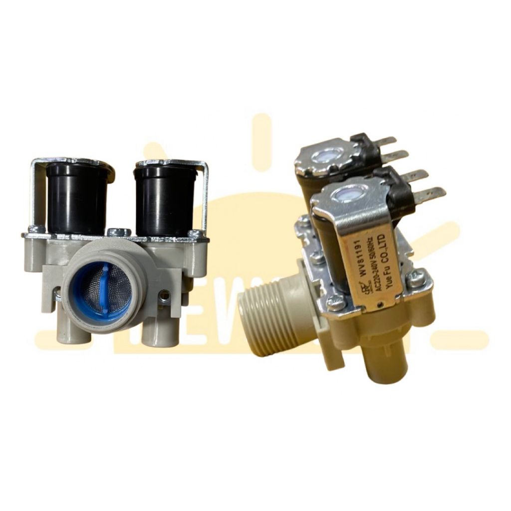 วาล์วน้ำเข้าเครื่องซักผ้า HITACHI 2ทาง รุ่นSF-95s,SF-95KJ,sf100’SF-105SS,SF-110LJ,sf-120 ,SF-130xw S