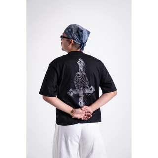 STND07 Boxy T-Shirt “Demonic Priest” เสื้อยืดครอปวินเทจ