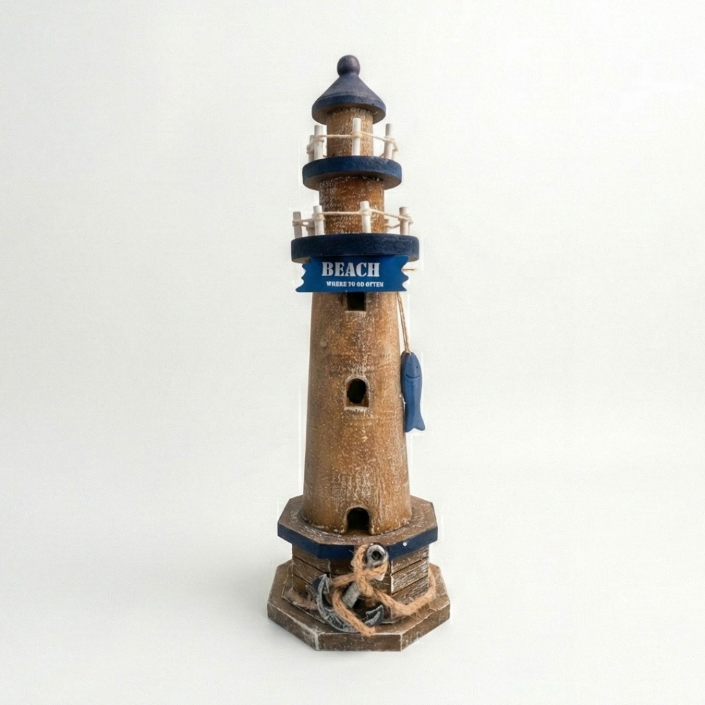 Light house model ประภาคารตกแต่ง  โมเดลประภาคาร มีดีเทลตกแต่งด้วยพังงา สมอ สวยงาม