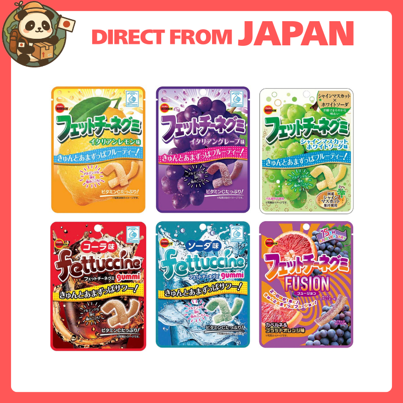 Bourbon / Fettuccine Gummy Grape Lemon Shine Muscat White Soda Cola FUISON / Direct From Japan Gummy