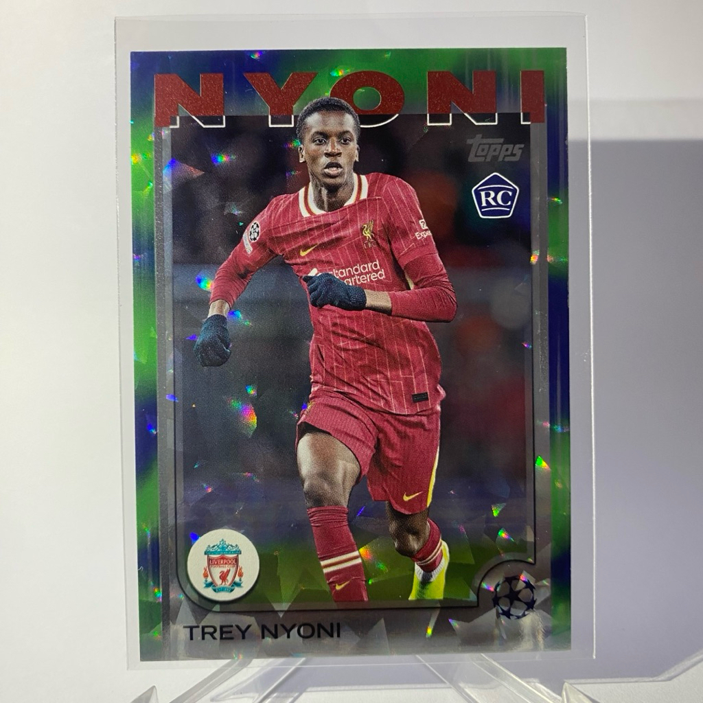 การ์ดนักฟุตบอล TREY NYONI, RC, LIVERPOOL, TOPPS 2025