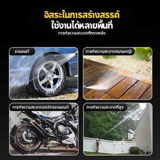 SOARFLY 6800W เครื่องฉีดน้ำแรงดันสูง 500PAมอเตอร์แบบดูดน้ำเองได้ พกพาได้ การรับประกันคุณภาพ 3ปี