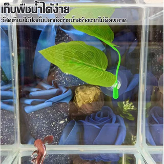 สะพานหินไม้จําลอง สำหรับตู้ปลา พื้นผิวตกแต่งตู้ปลา สร้างสภาพแวดล้อมที่เหมือนธรรมชาติ