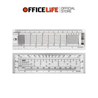 PK (พีเค) ไม้บรรทัด โปรแทรกเตอร์ ไม้โปร รุ่น 6A ขนาด 14 ซม. …