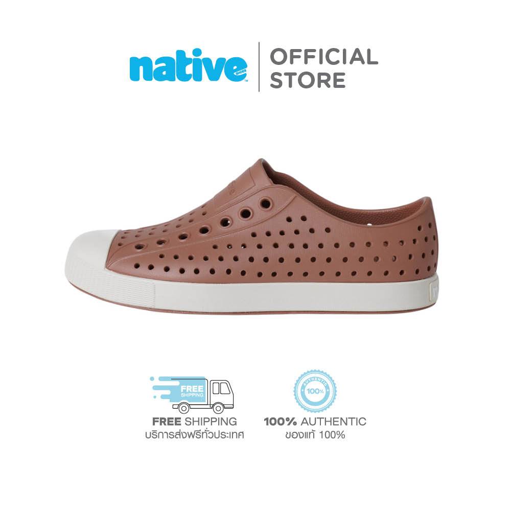 Native รองเท้ากันน้ำผู้ใหญ่ EVA รุ่น Jefferson Brushcetta Brown/Bone White