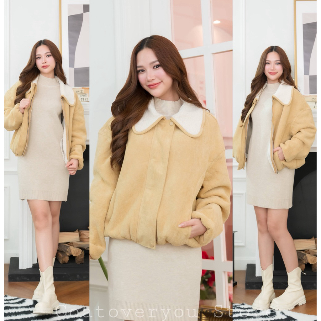 pastel series suede jacket - รูปที่ 3