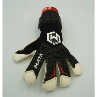 ถุงมือผู้รักษาประตู MATASPORT รุ่นท็อป King Cobra สีดำ-โฟมคอนแท็คสีขาว