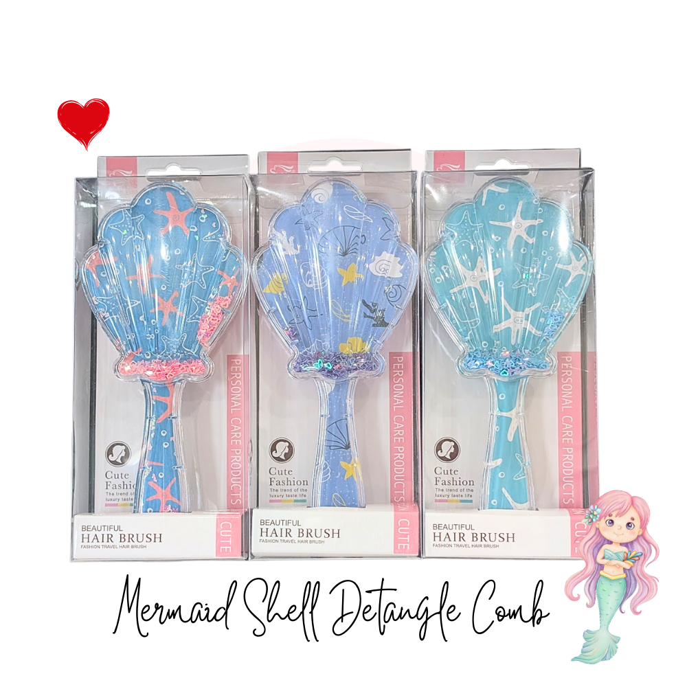 MERMAID SHELL COMB หวี MERMAID รุ่นใหม่ แก้ผมพันกัน น่ารักมากต่อใจ