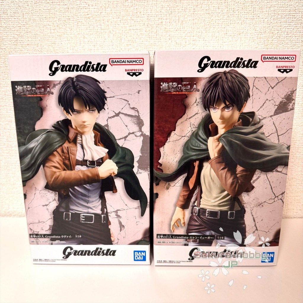[Direct from Japan] Attack on Titan Grandista Figure EREN YEAGER / LEVI Banpresto Authentic