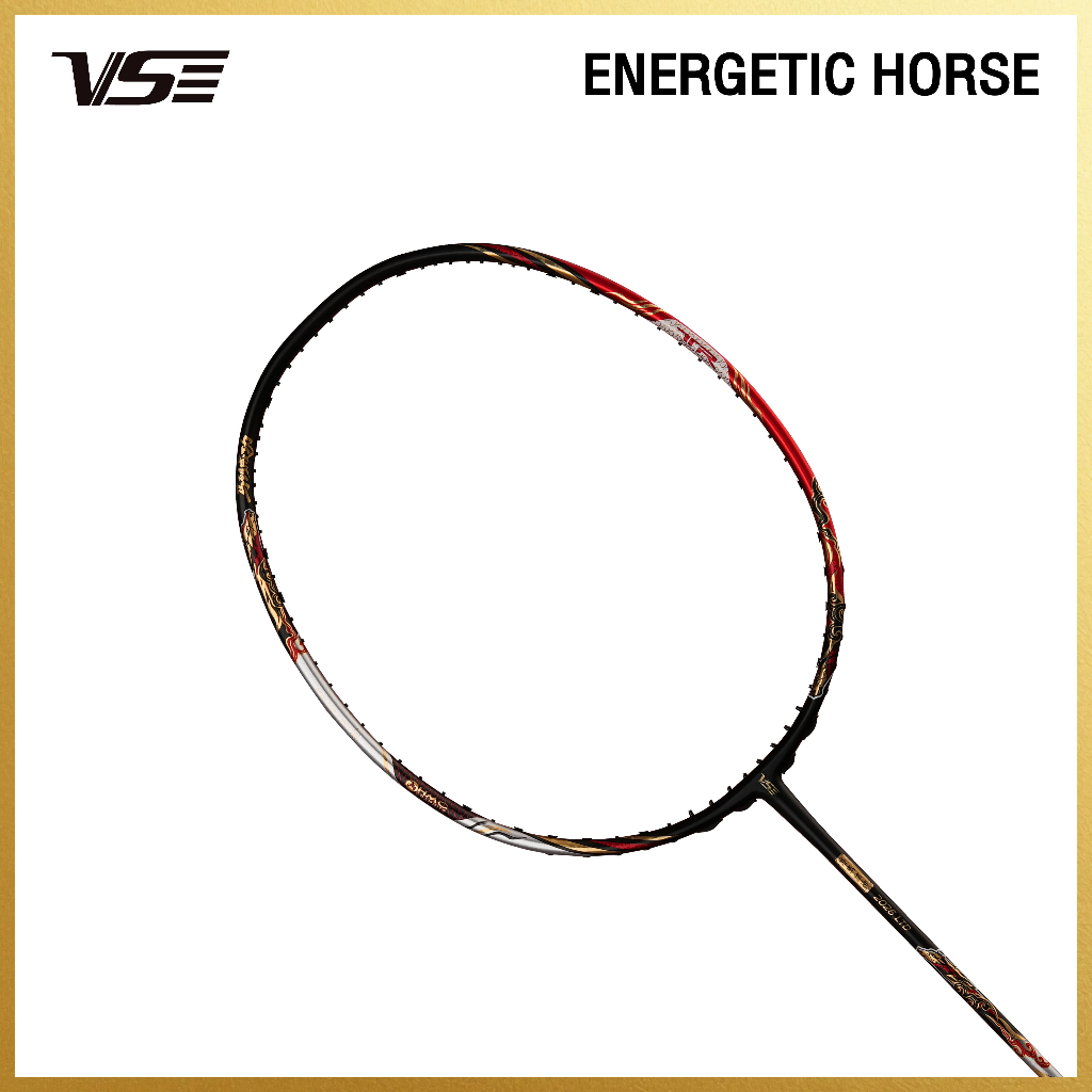 VS ไม้แบดมินตัน รุ่น Energetic Horse Boxset แถมกริปคละสี+เอ็น+ซอง *ขึ้นเอ็น กรุณากดที่ตัวเลือกขึ้นเอ็นเท่านั้น*