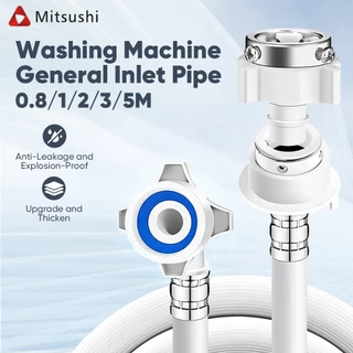 Mitsushi ยาว0.8-2m สายน้ำทิ้งเครื่องซักผ้า ท่อน้ำทิ้งเครื่องซักผ้า สำหรับเครื่องซักผ้าฝนบนทุกรุ่น พร้อมแหวน