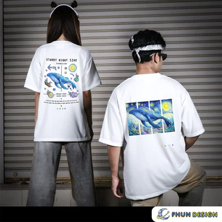 FhunDesign เสื้อยืดโอเวอร์ไซส์ลาย Siam Starry night คอลเลกชั่น STARRY NIGHT 52Hz (ลิขสิทธิ์แท้100%)
