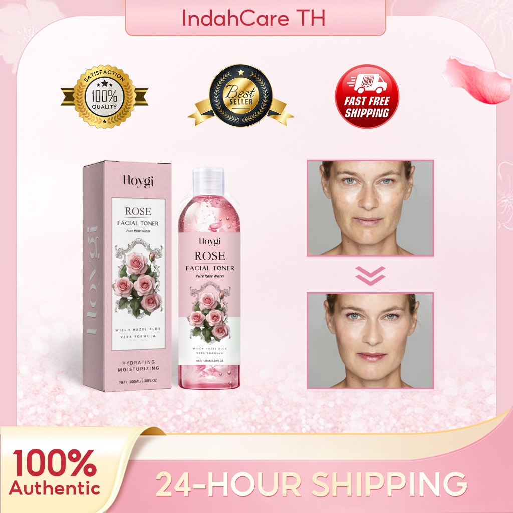 Hoygi โทนเนอร์กุหลาบ (เซรั่มโทนเนอร์) ผสานสารสกัดจากกุหลาบ บำรุงผิว ช่วยลดปัญหาสิว ริ้วรอย ฝ้า กระ และขจัดเซลล์ผิวเก่า