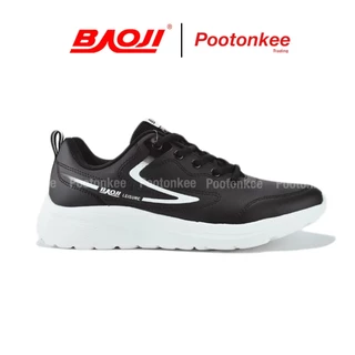 Baoji BJM 681 รองเท้าผ้าใบบาโอจิ รองเท้าผ้าใบผู้ชาย หนังเทียม ไซส์ 41-45