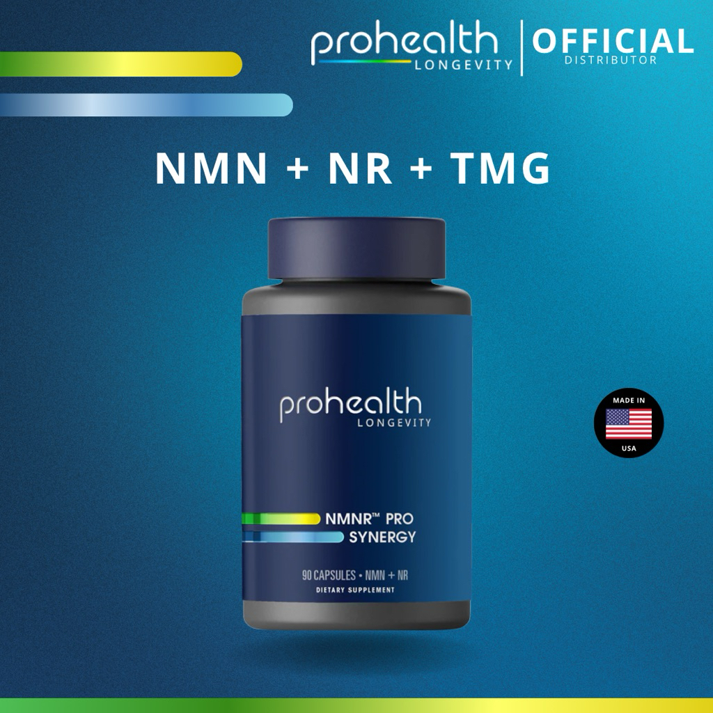 NMN + NR + TMG (90 แคปซูล) ProHealth NMNR™ Pro Synergy แท้จาก USA