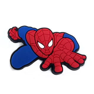 การ์ตูน Spiderman Superhero DIY รองเท้าหัวเข็มขัด Charms Garden อุปกรณ์เสริม Buckle Fit รองเท้าแตะ Pin ตกแต่ง