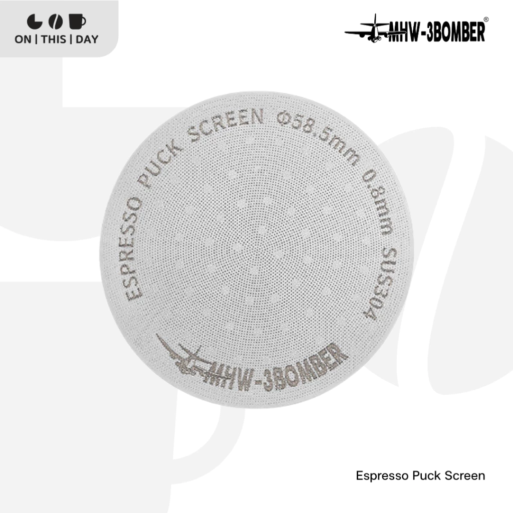 MHW-3BOMBER Espresso Puck Screen / Filter Screen แผ่นกระจายน้ำ ขนาด 51 / 53 / 58.5 mm