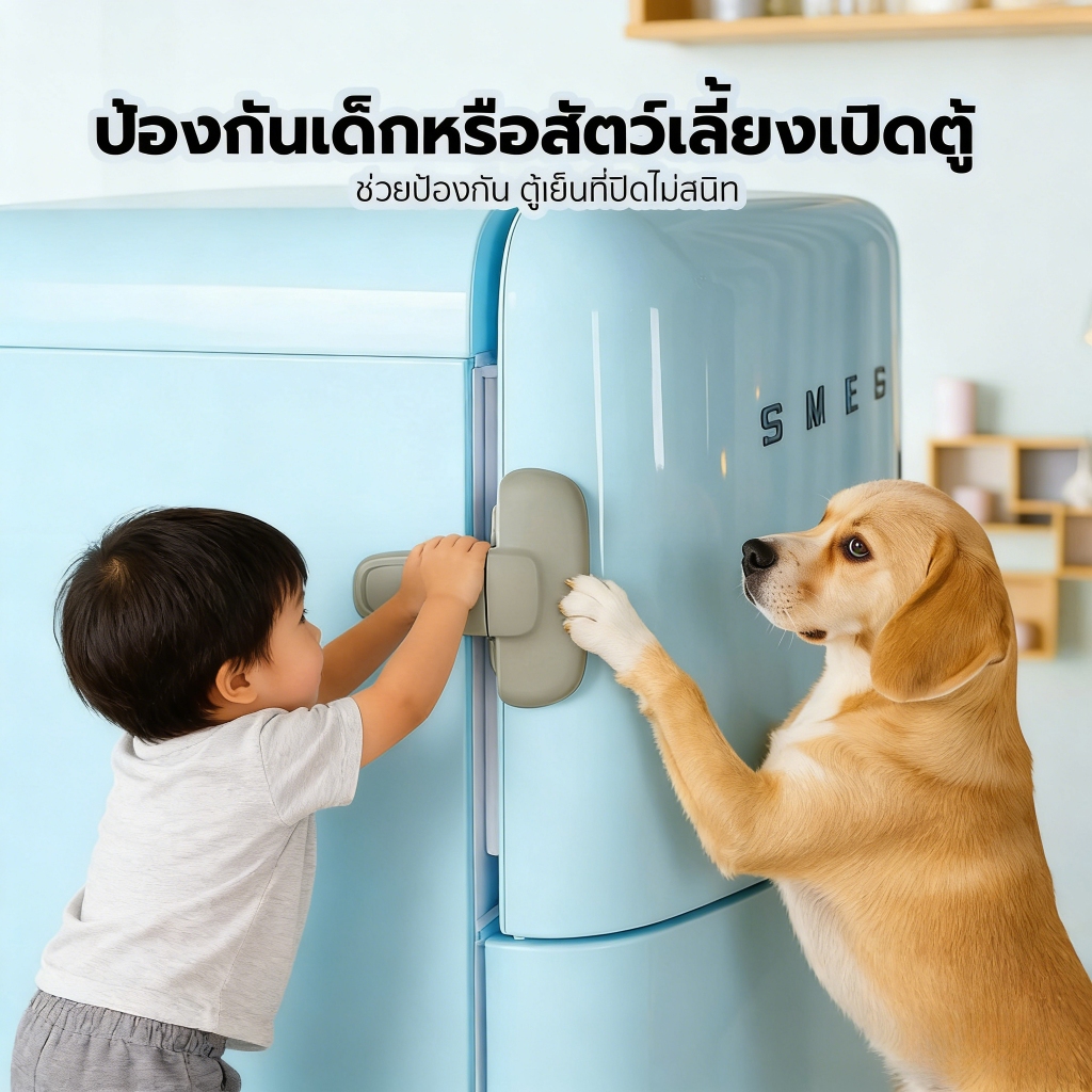 Needway ที่ล็อคประตูตู้เย็นเพื่อความปลอดภัยของเด็ก