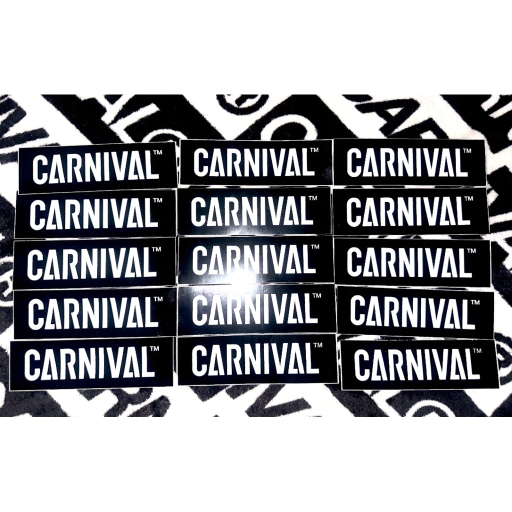 (💯ของแท้พร้อมส่ง) CARNIVAL LOGO STICKER