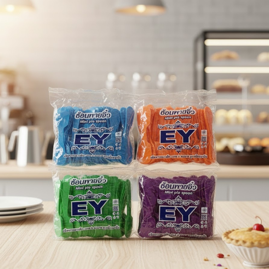 (FN-EY-0010) ซ้อนพายจิ๋ว 1 Set 5ห่อ/ 500 ชิ้น สินค้าส่งตรงจาก โรงงาน ทางร้านขออนุญาตคละสีให้