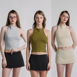 HALTER KNIT TOP 03 | STAYSLAY.BKK (เสื้อไหมพรมผูกคอ)