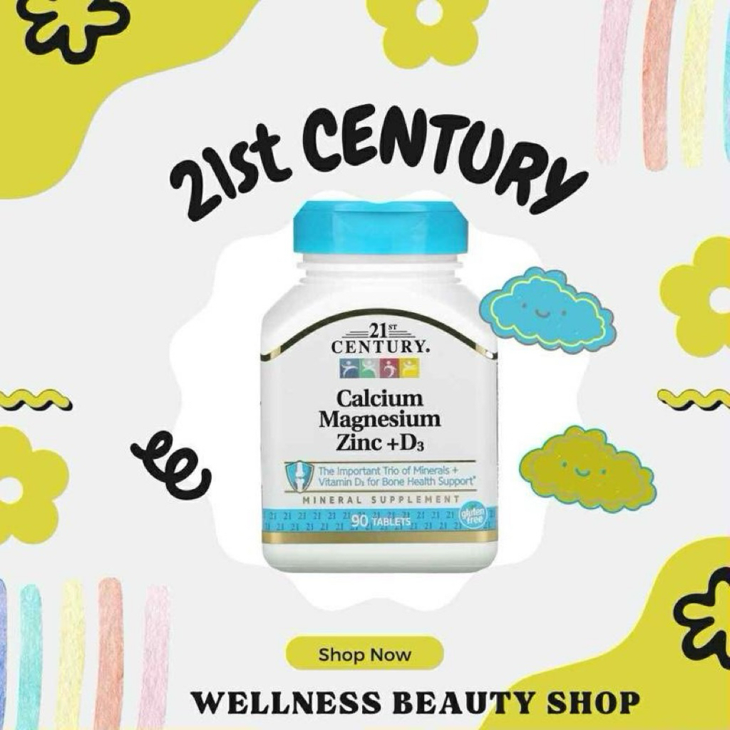 21st century calcium magnesium สินค้านำเข้าจากอเมริกา exp.2028