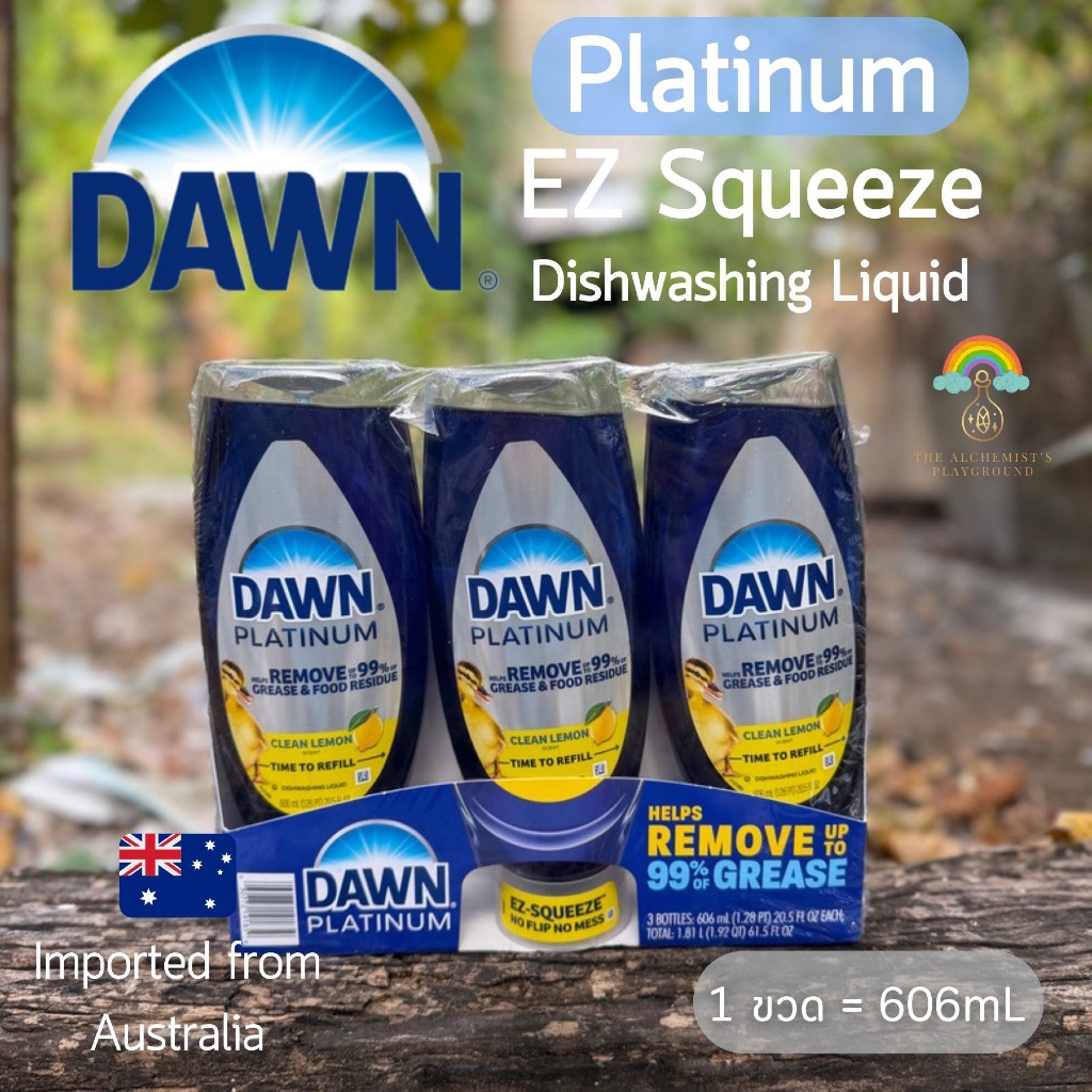 Dawn Platinum EZ-Squeeze Dish Soap น้ำยาล้างจาน Dawn แบบขวดบีบ