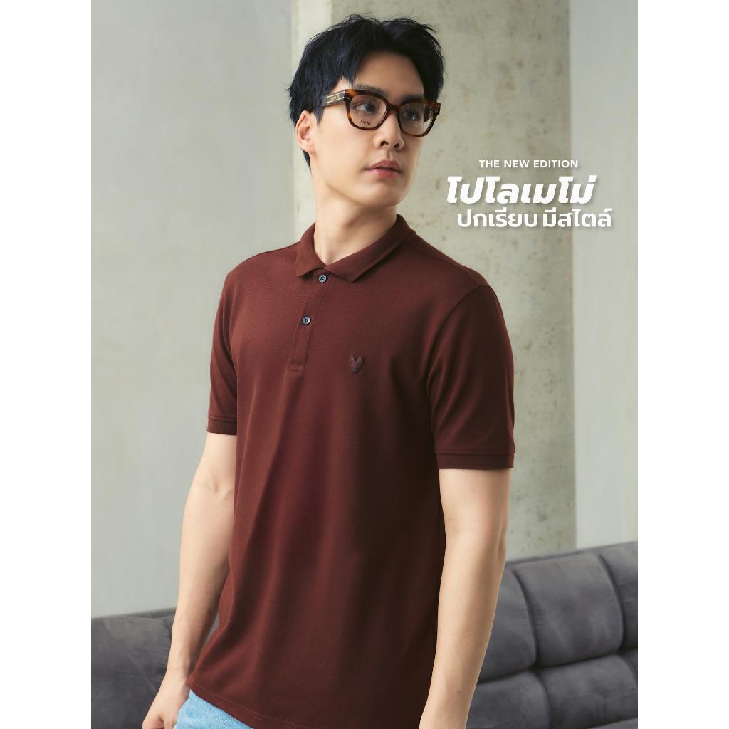 MeMo™ | Polo (New Edition) | เสื้อโปโลเมโม่ Basic ปกเรียบ ปักโลโก้ (Fox 3D) ผ้า Pique นุ่ม ทรงสวย ใส่สบาย