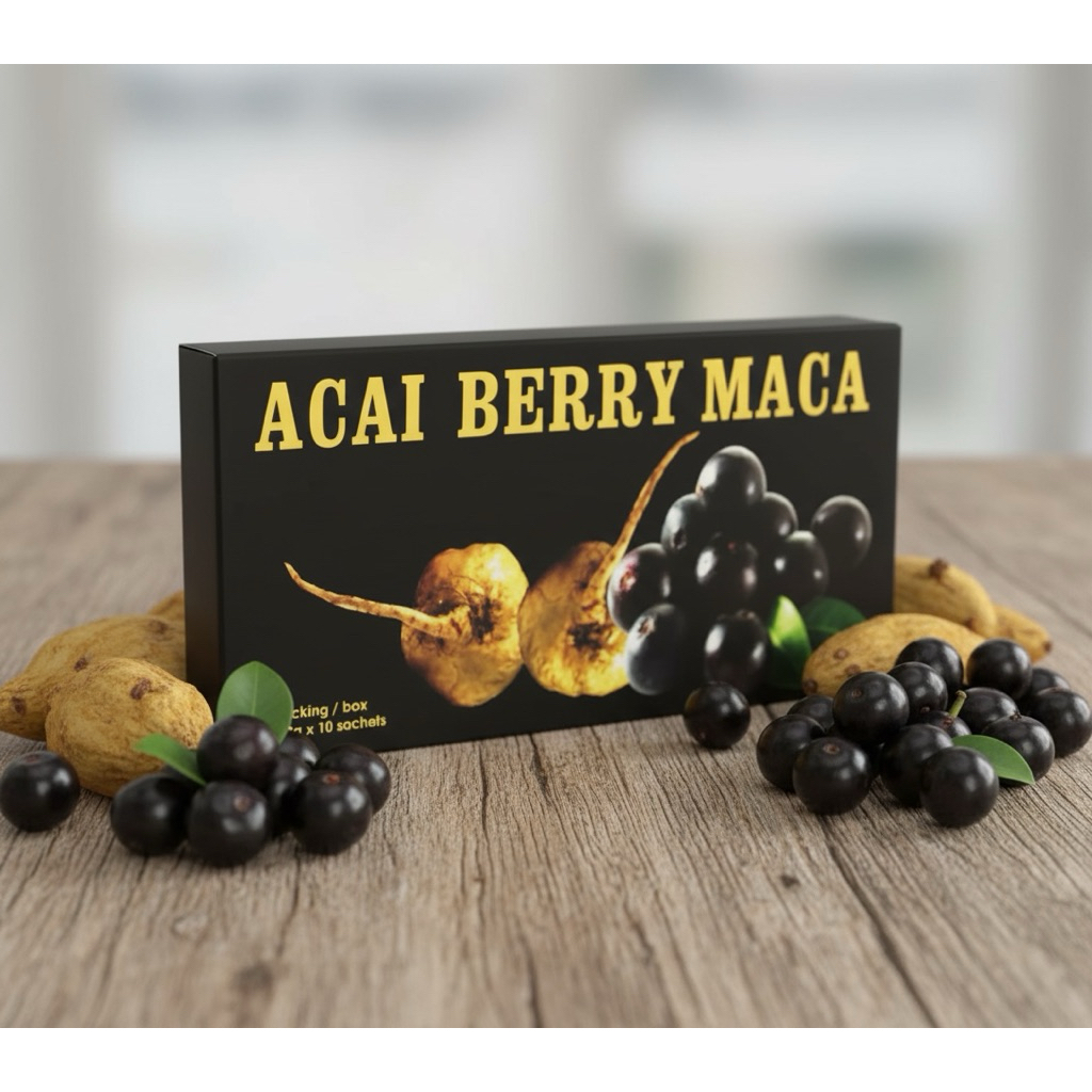 Original Acai berry maca powder for power 10 SACHETS