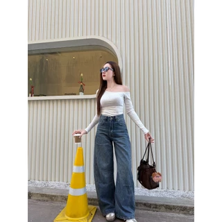 Niyom Jeans collection The Forest : กางเกงยีนส์ รุ่น B305.3 ทรงกระบอกใหญ่ ทรงบอลลูน