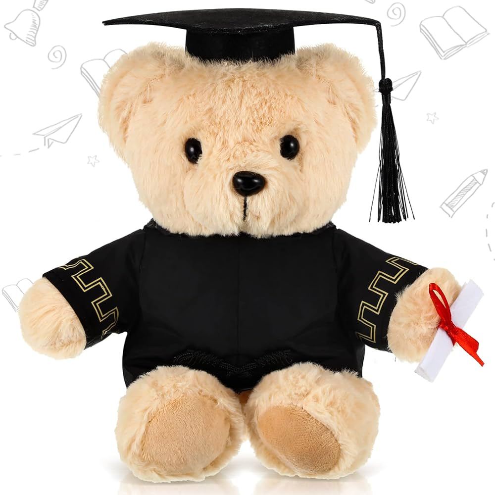 ตุ๊กตาหมี บัณฑิต ขนาด 25ซม. ของขวัญ รับปริญญา เรียนจบ ของเล่นเด็ก 25CM Graduation Bear Doll / Congra