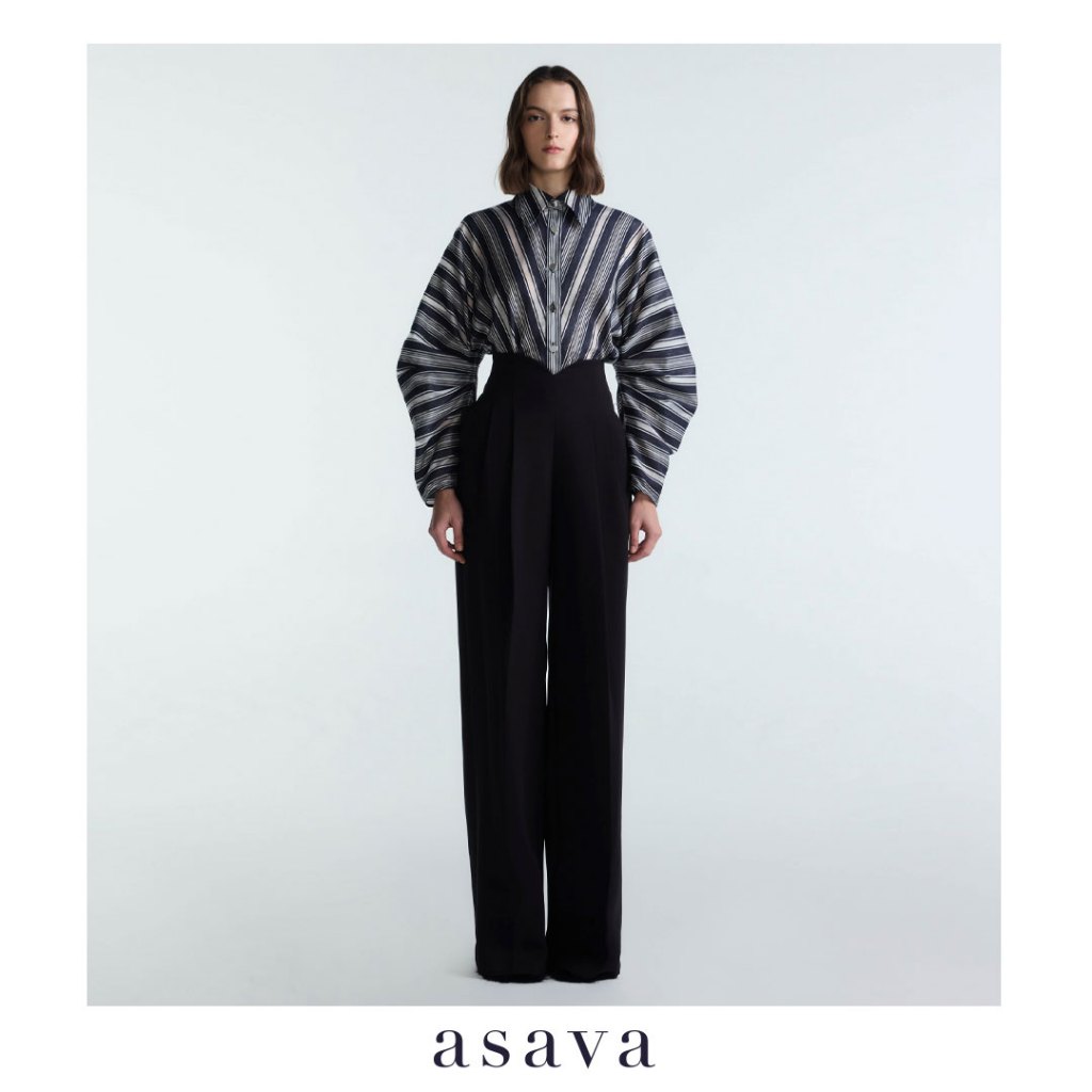 [asava aw25] Amira Classic Pants กางเกงผู้หญิง ขายาว เอวปีน กระเป๋าข้าง ซิปและตะขอหลัง