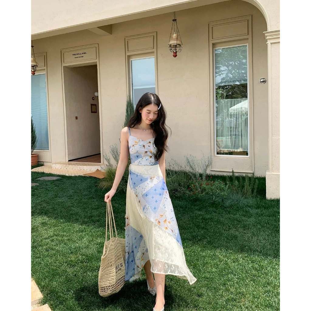 Mogwany พร้อมส่ง S,L / Ami Summer Dress เดรสทรงสวย ใส่สบาย ใส่เที่ยว น่ารักมาก เก็บโค้ดหน้ากิจกรรม