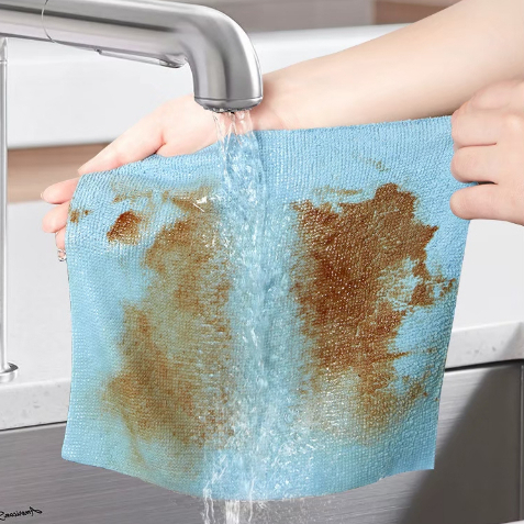 ผ้าไมโครไฟเบอร์ (แบบกล่อง) ดูดซับน้ำได้ดี ผ้าทำความสะอาดครัว อเนกประสงค์ ขนาด 20*20 CM. - รูปที่ 3