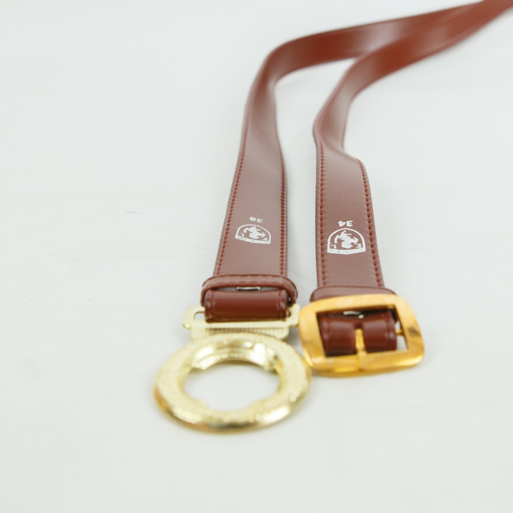 เข็มขัดนักเรียนชาย Super Jack หัวเหลี่ยม/หัวเสือลูกเสือ สายหนัง PVC เย็บขอบ ท้องเป็นสักหลาด