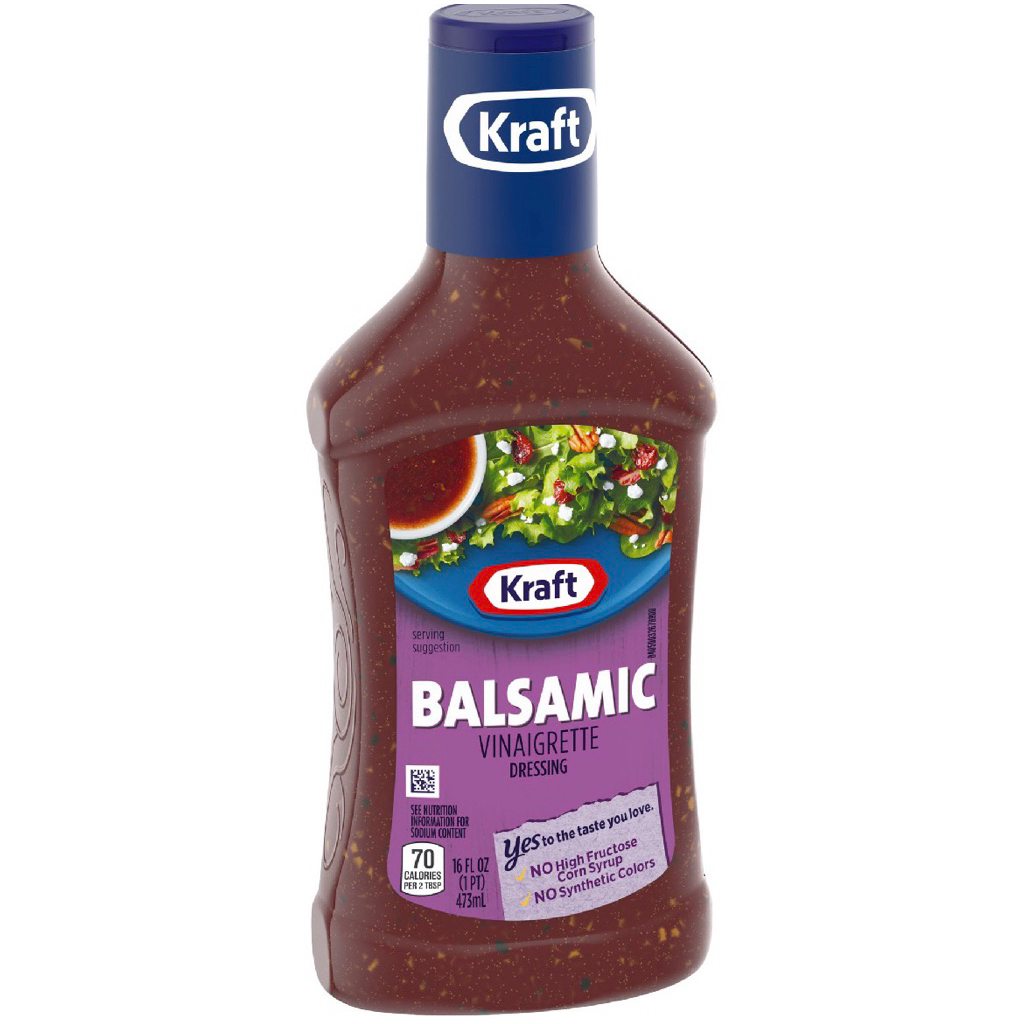 [ส่งด่วน] KRAFT Balsamic 473ml Tartar sauce/Cesear Dressing16oz/Lite Thousand Island Dressing/Real M