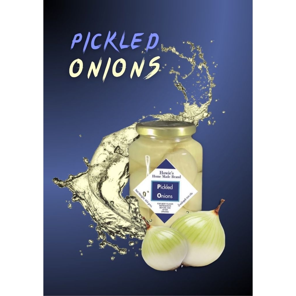 หัวหอมดองของโฮวี่ 454 กรัม - Howies Pickled Onions 454g