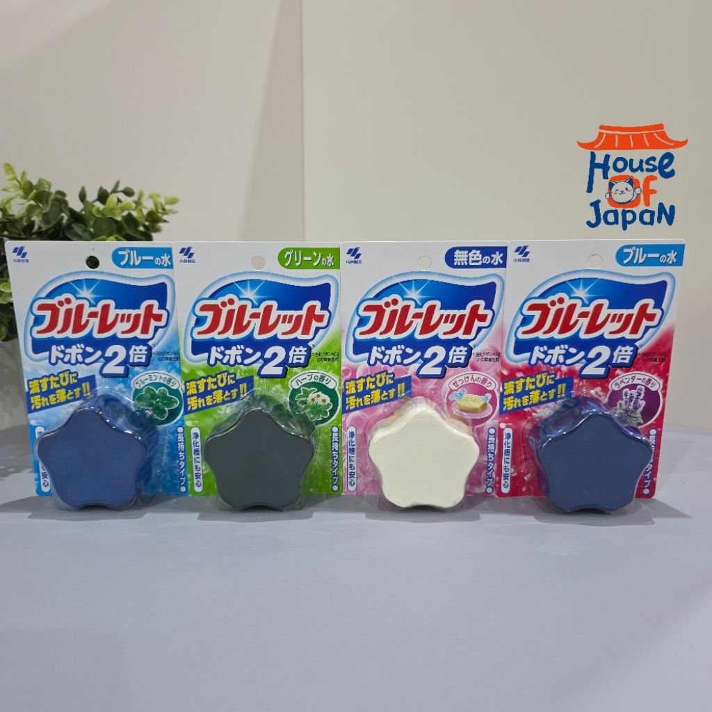 🚚ส่งฟรี ของญี่ปุ่นแท้ 💯% 🚽Kobayashi Bluelet Dobon ก้อนทำความสะอาดชักโครกสะอาด