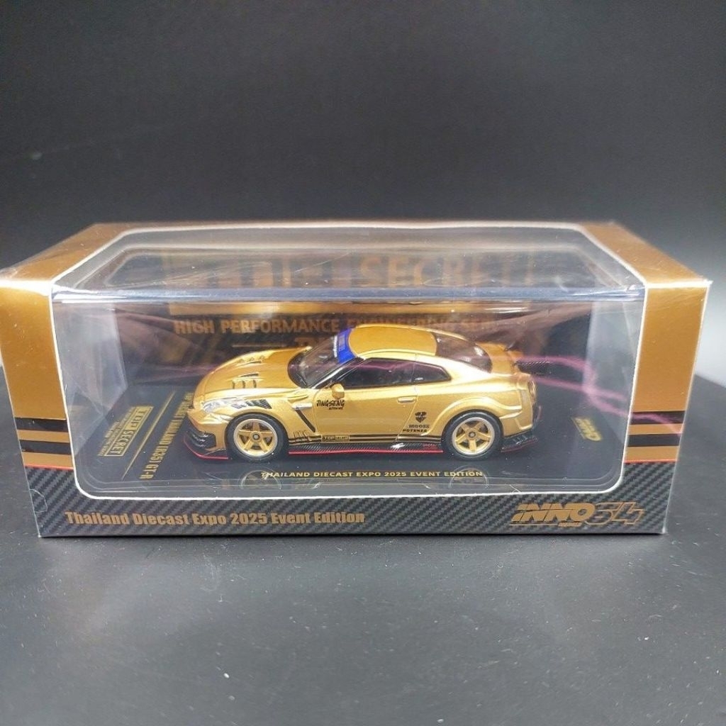 inno64 top secret thailand GTR-R35 thailand deicast expo2025 ของใหม่ในซีล ทะเบียน "ขอ 7777" ผลิตเพีย