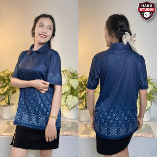 HARU เสื้อโปโลลายไทย ราชพัสตราภรณ์ สุภาพ เหมาะสม ใส่ได้ทุกโอกาสทั้งชายและหญิง [ ส่งฟรี l จากโรงงานไทย ]