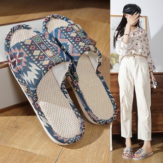 XZ14 รองเท้าใส่ในบ้าน พื้นยาง กันลื่น slipper สลิปเปอร์ สีพื้น