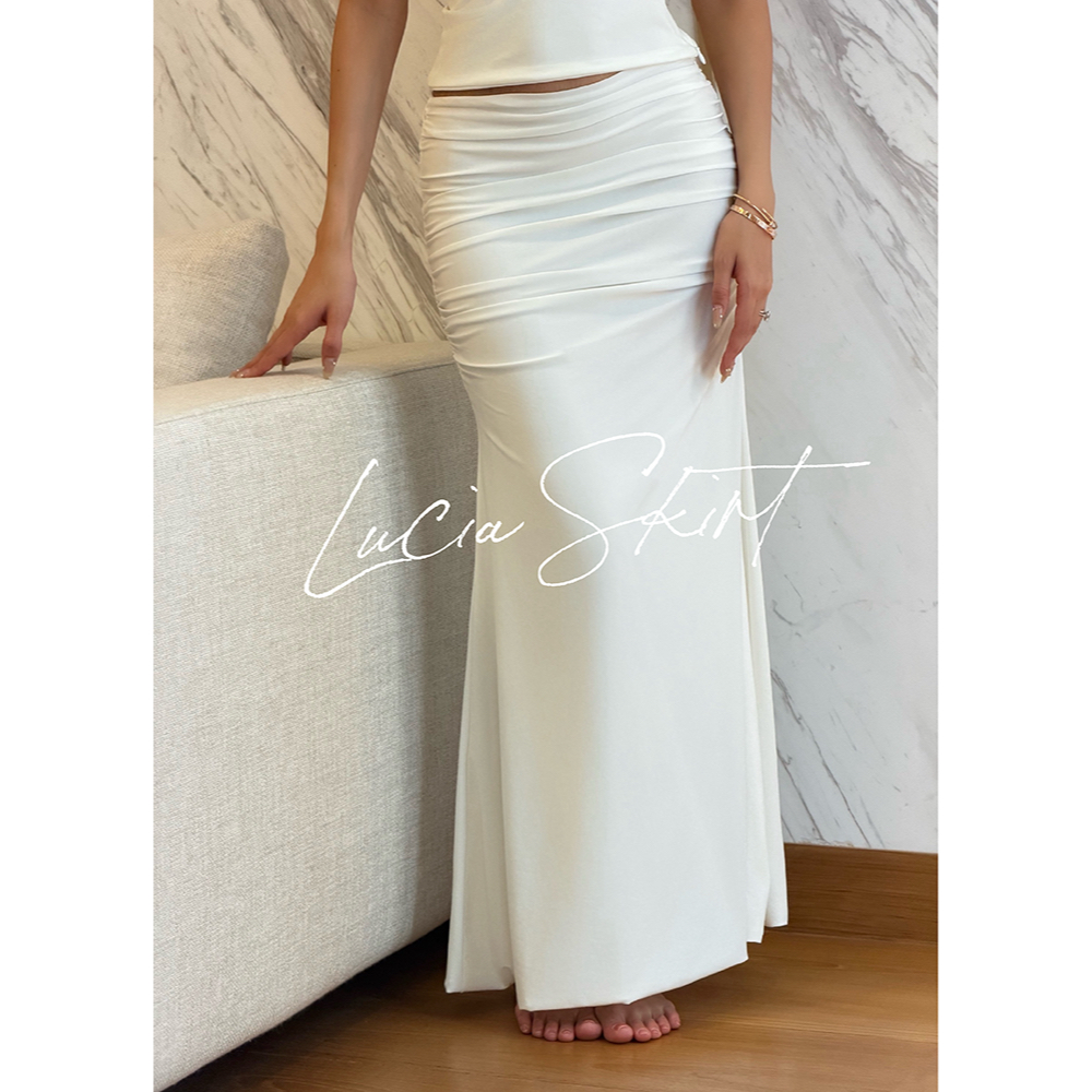 SEASON STUDIO - LUCIA SKIRT (ปรับแพทเทินใหม่) / กระโปรงย่นเอว ชายบาน มีซับใน