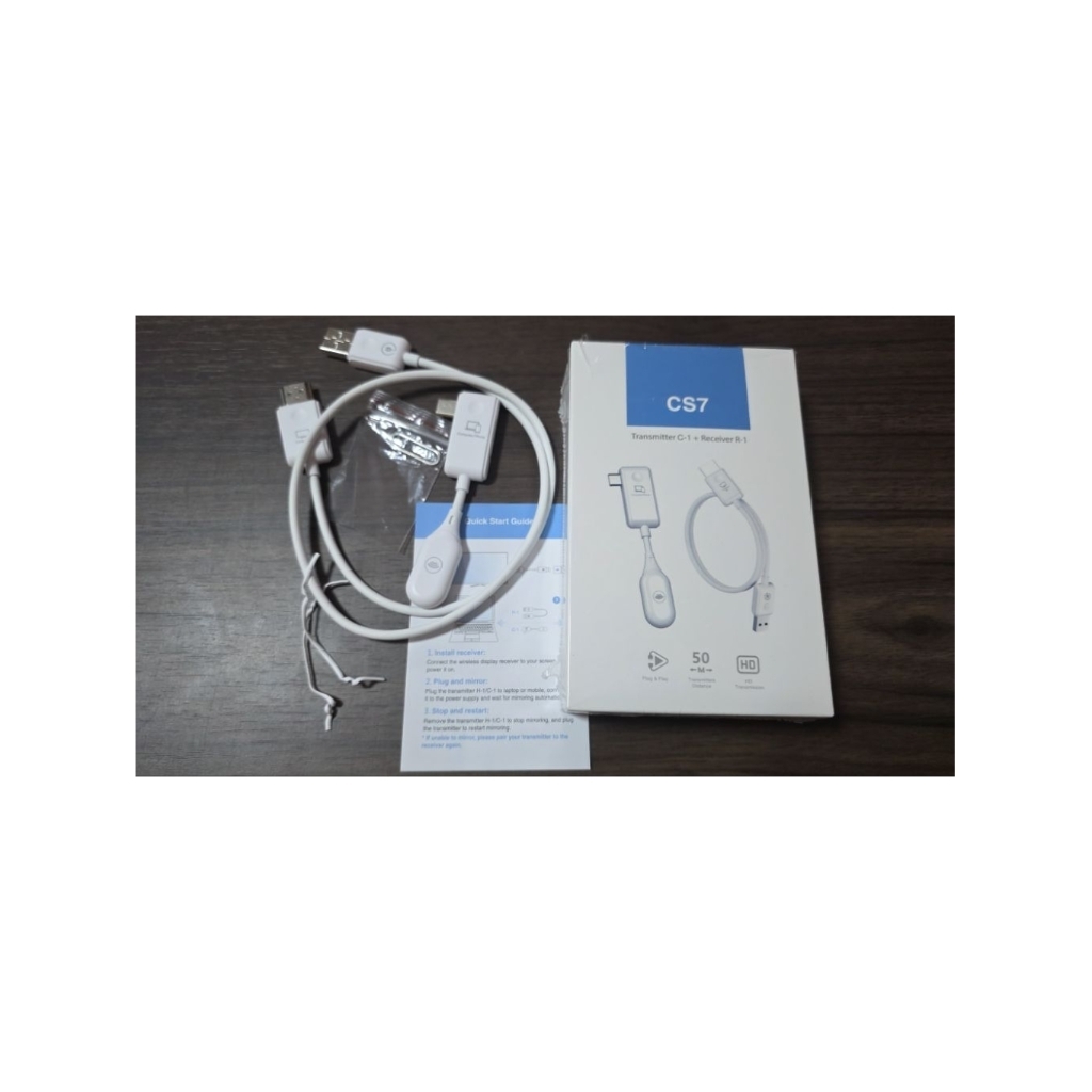 ​[ส่งต่อ] Wireless HDMI 5G (USB-C) รุ่น CS7 สภาพนางฟ้า 98% ลองจริงกับ S25 Ultra / Tab S8 / Notebook 
