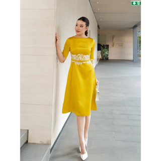 เดรสแต่งลูกไม้อมาตา เนื้อผ้าซาตินดัสเชส สวยหรู ไม่ซ้ำใคร (M1…