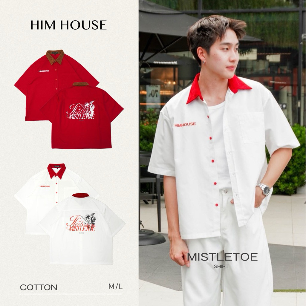 HIMHOUSE | เสื้อเชิ้ต MISTLETOE