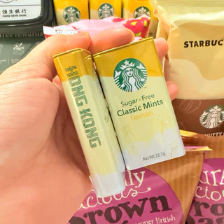 💯%Starbucks ลูกอม,Gum หมากฝรั่ง Starbucks Sugar-free ของแท้จาก SHOP ทุกชิ้น